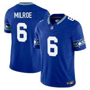 Mens Youths Kids Jalen Milroe Royal Blue Vapor Stitched Jersey